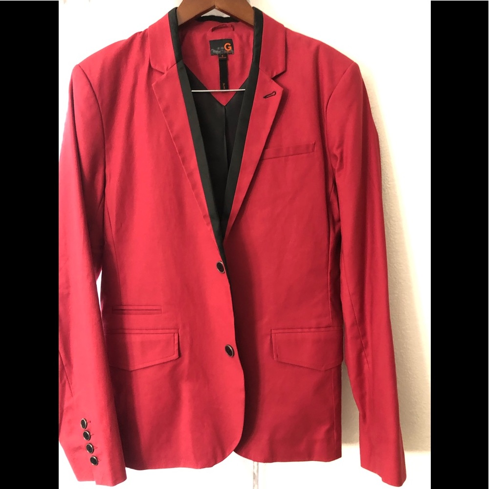 G by guess red blazer